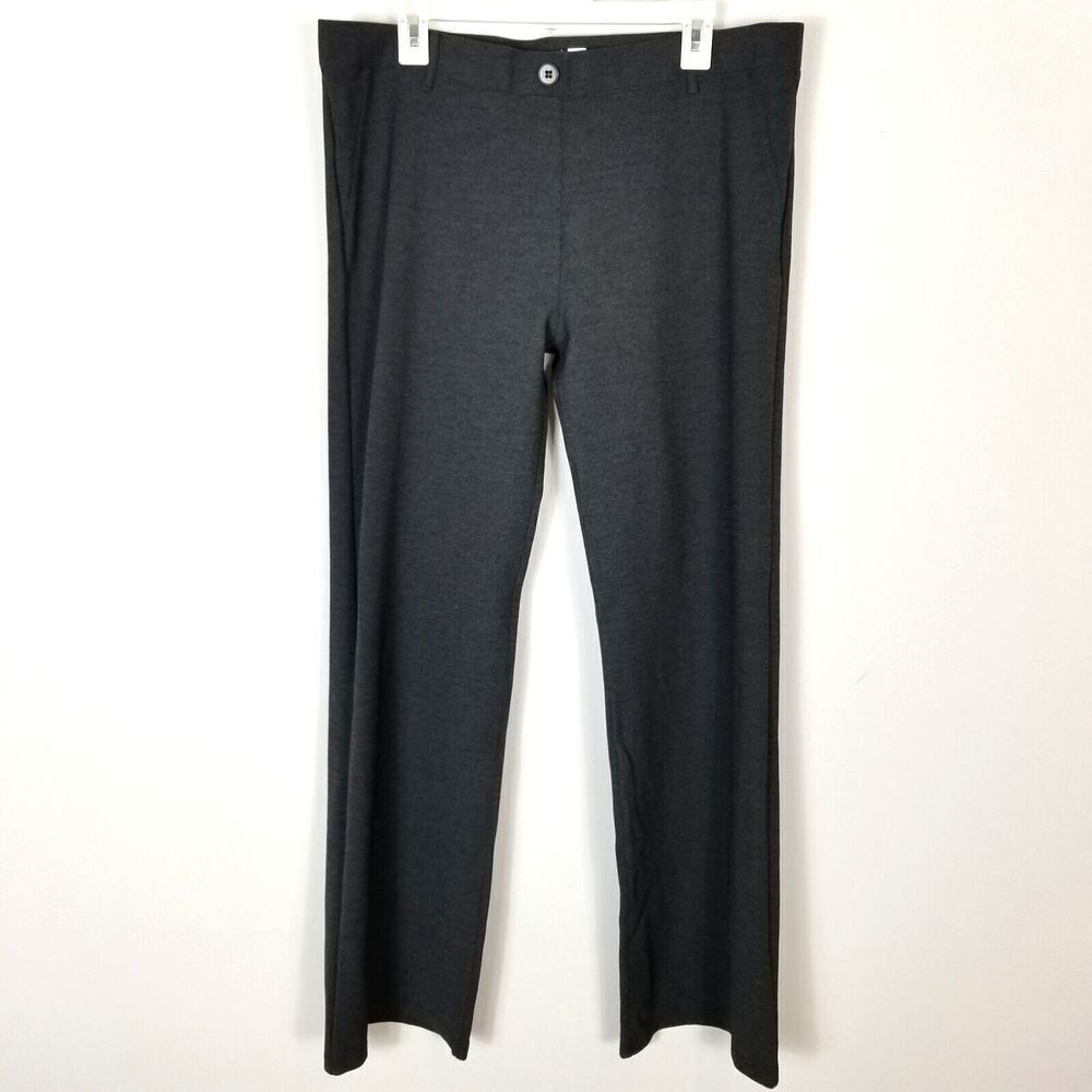 Betabrand Women‎ Pull On Straight Pants Size 2XL Stretchy Gray